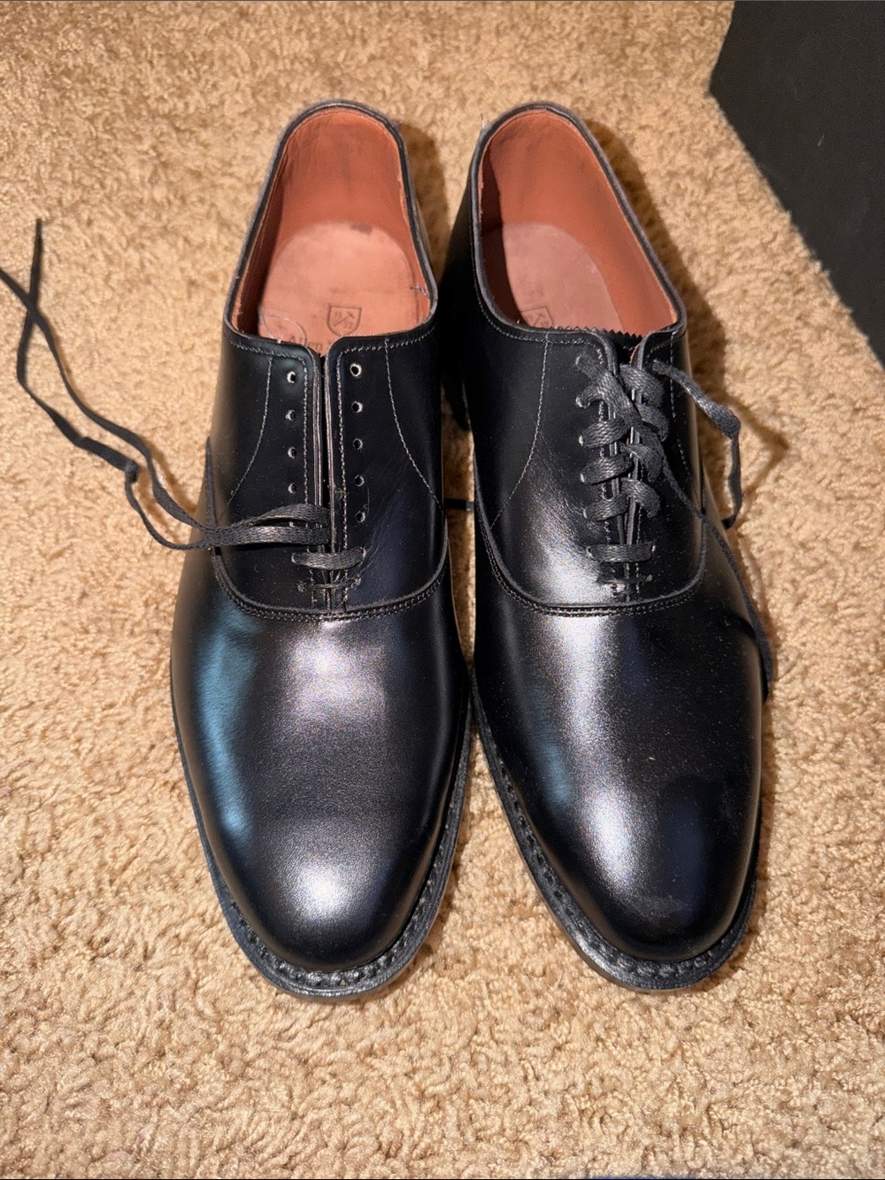 Black Leather Men’s Dress Oxfords